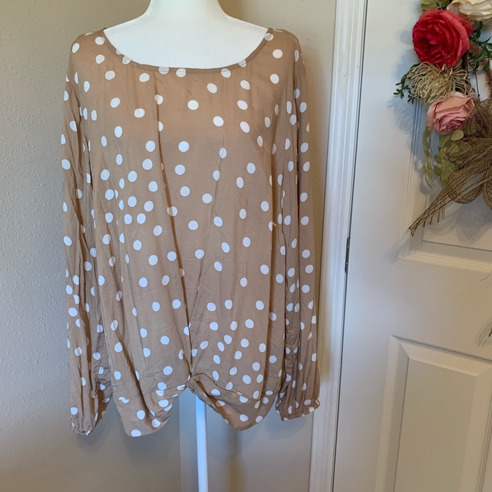 TORRID - Polka Dot Twist Front Crop Top - 3X